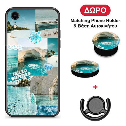 Aesthetic Summer - iPhone XR θήκη + Δώρο Phone Holder & Βάση Αυτοκινήτου