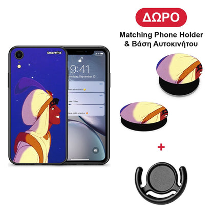 Alladin And Jasmine Love 1 - iPhone XR θήκη + Δώρο Phone Holder & Βάση Αυτοκινήτου