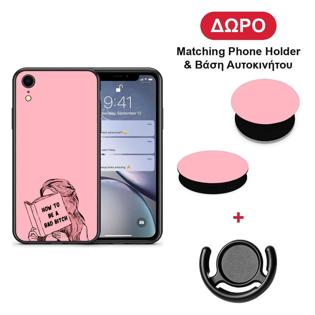 Bad Bitch - iPhone XR θήκη + Δώρο Phone Holder & Βάση Αυτοκινήτου