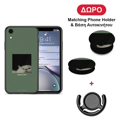 Bitch Surprise - iPhone XR θήκη + Δώρο Phone Holder & Βάση Αυτοκινήτου