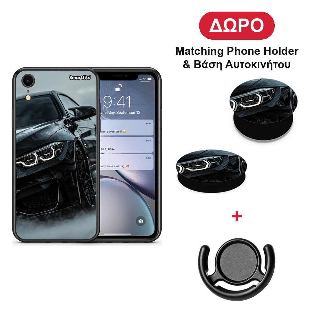 Black BMW - iPhone XR θήκη + Δώρο Phone Holder & Βάση Αυτοκινήτου