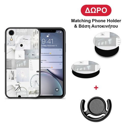 Collage Make Me Wonder - iPhone XR θήκη + Δώρο Phone Holder & Βάση Αυτοκινήτου