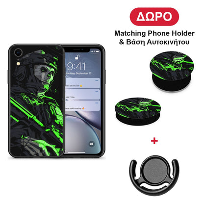 Green Soldier - iPhone XR θήκη + Δώρο Phone Holder & Βάση Αυτοκινήτου