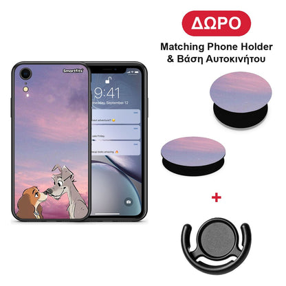 Lady And Tramp - iPhone XR θήκη + Δώρο Phone Holder & Βάση Αυτοκινήτου