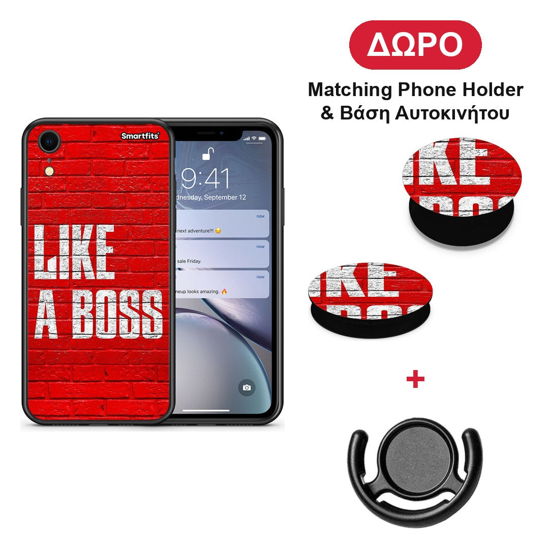 Like A Boss - iPhone XR θήκη + Δώρο Phone Holder & Βάση Αυτοκινήτου