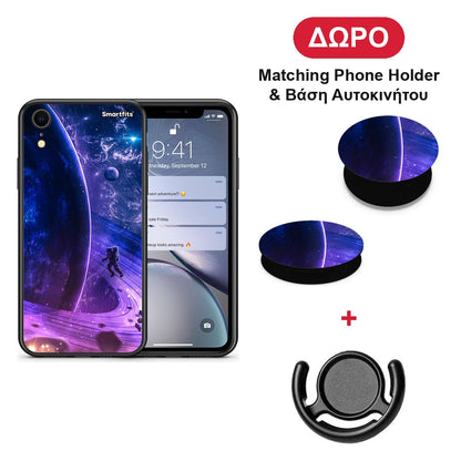 Lost Astronaut - iPhone XR θήκη + Δώρο Phone Holder & Βάση Αυτοκινήτου