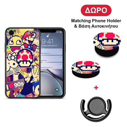 Love The 90s - iPhone XR θήκη + Δώρο Phone Holder & Βάση Αυτοκινήτου