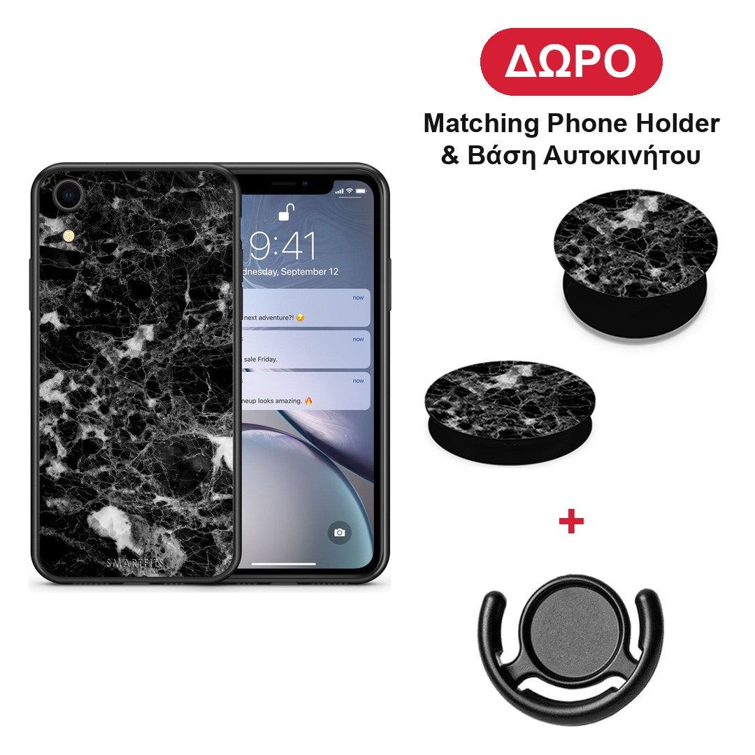 Marble Male - iPhone XR θήκη + Δώρο Phone Holder & Βάση Αυτοκινήτου