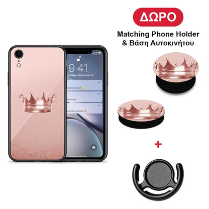 Minimal Crown - iPhone XR θήκη + Δώρο Phone Holder & Βάση Αυτοκινήτου