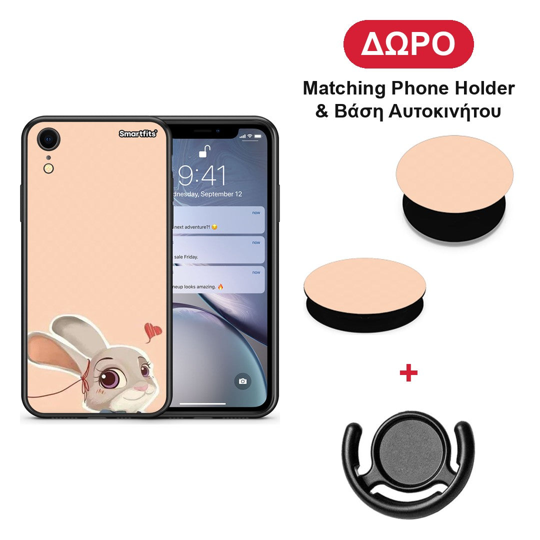 Nick Wilde And Judy Hopps Love 2 - iPhone XR θήκη + Δώρο Phone Holder & Βάση Αυτοκινήτου
