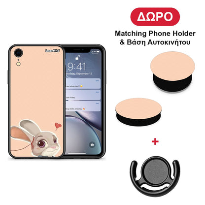 Nick Wilde And Judy Hopps Love 2 - iPhone XR θήκη + Δώρο Phone Holder & Βάση Αυτοκινήτου