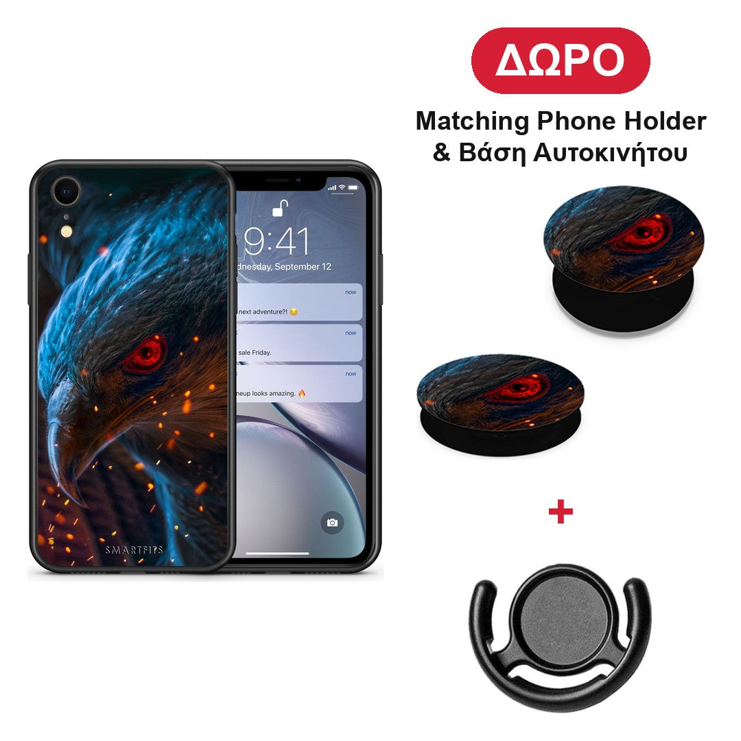 PopArt Eagle - iPhone XR θήκη + Δώρο Phone Holder & Βάση Αυτοκινήτου