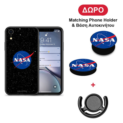 PopArt NASA - iPhone XR θήκη + Δώρο Phone Holder & Βάση Αυτοκινήτου