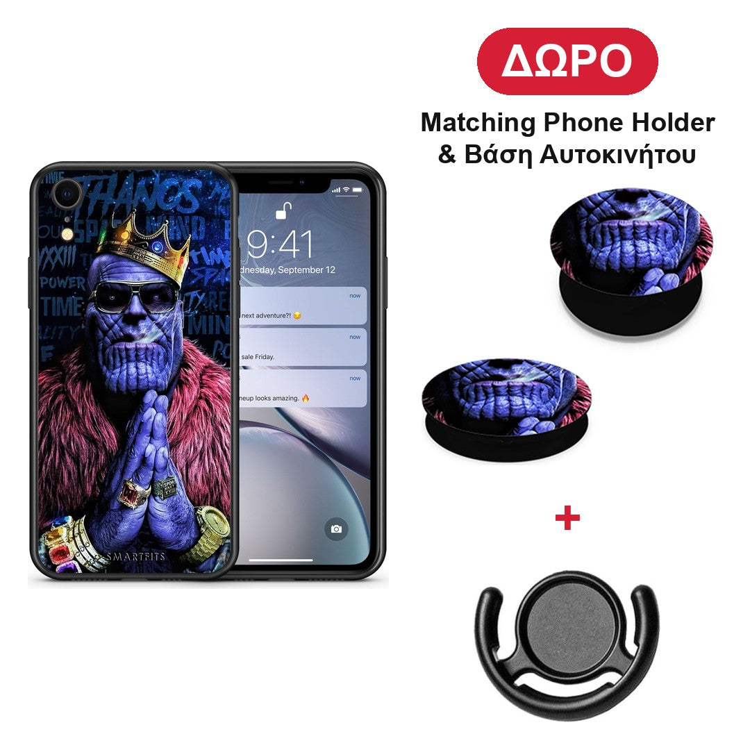PopArt Thanos - iPhone XR θήκη + Δώρο Phone Holder & Βάση Αυτοκινήτου