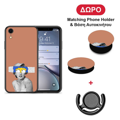 Sim Merilyn - iPhone XR θήκη + Δώρο Phone Holder & Βάση Αυτοκινήτου