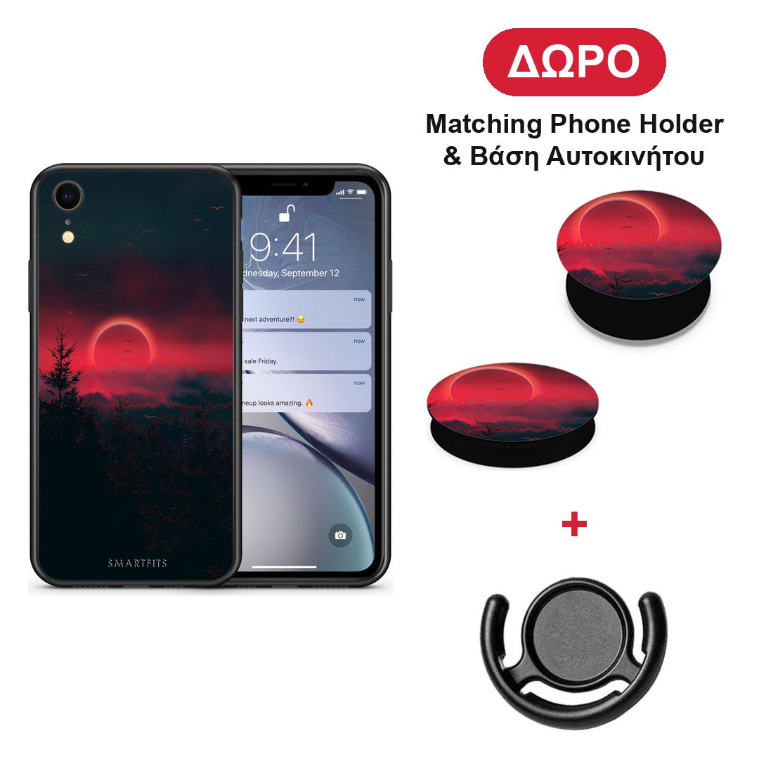 Tropic Sunset - iPhone XR θήκη + Δώρο Phone Holder & Βάση Αυτοκινήτου