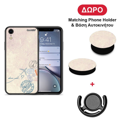 Where Next - iPhone XR θήκη + Δώρο Phone Holder & Βάση Αυτοκινήτου