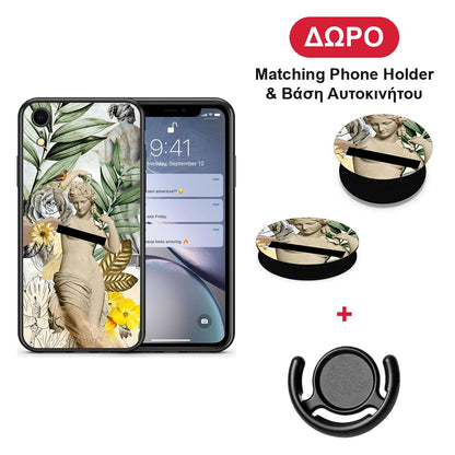 Woman Statue - iPhone XR θήκη + Δώρο Phone Holder & Βάση Αυτοκινήτου