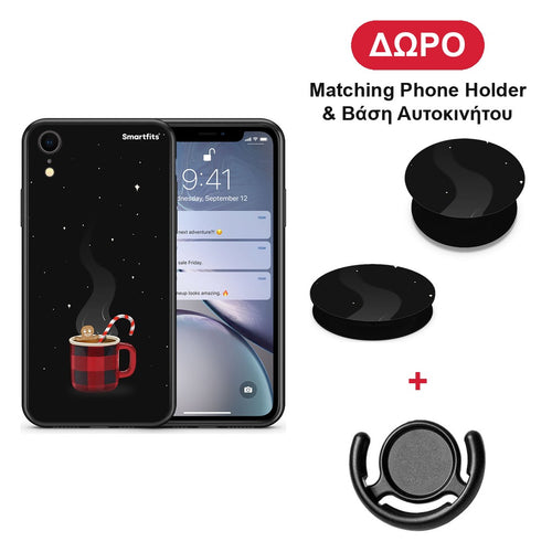 Xmas Bathing - iPhone XR θήκη + Δώρο Phone Holder & Βάση Αυτοκινήτου