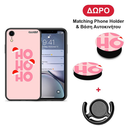 Xmas Ho Ho Ho - iPhone XR θήκη + Δώρο Phone Holder & Βάση Αυτοκινήτου