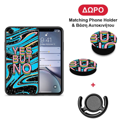 Yes But No - iPhone XR θήκη + Δώρο Phone Holder & Βάση Αυτοκινήτου