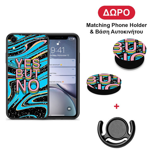 Yes But No - iPhone XR θήκη + Δώρο Phone Holder & Βάση Αυτοκινήτου