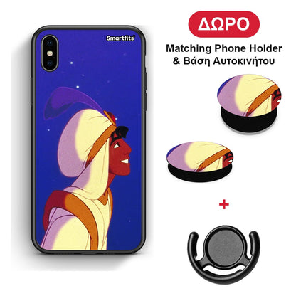 Alladin And Jasmine Love 1 - iPhone Xs Max θήκη + Δώρο Phone Holder & Βάση Αυτοκινήτου