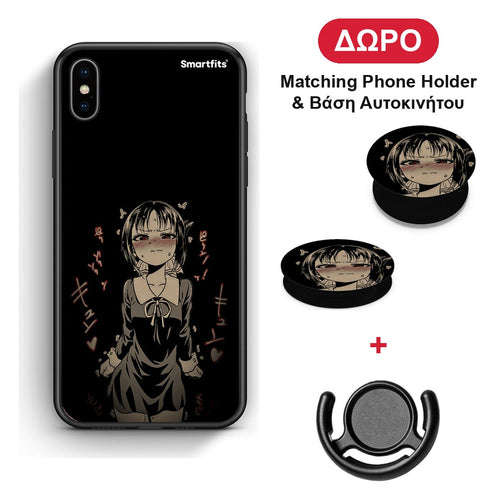 Anime Girl - iPhone Xs Max θήκη + Δώρο Phone Holder & Βάση Αυτοκινήτου