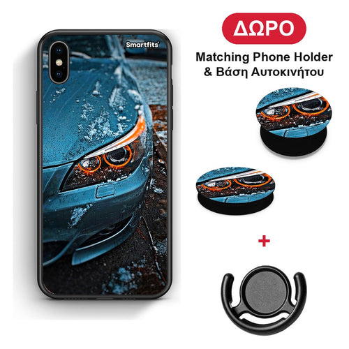 Bmw E60 - iPhone Xs Max θήκη + Δώρο Phone Holder & Βάση Αυτοκινήτου