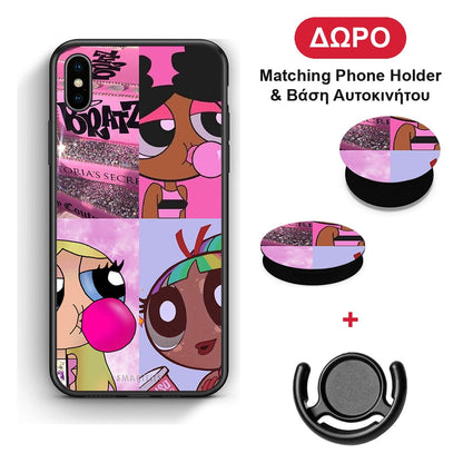 Bubble Girls - iPhone Xs Max θήκη + Δώρο Phone Holder & Βάση Αυτοκινήτου