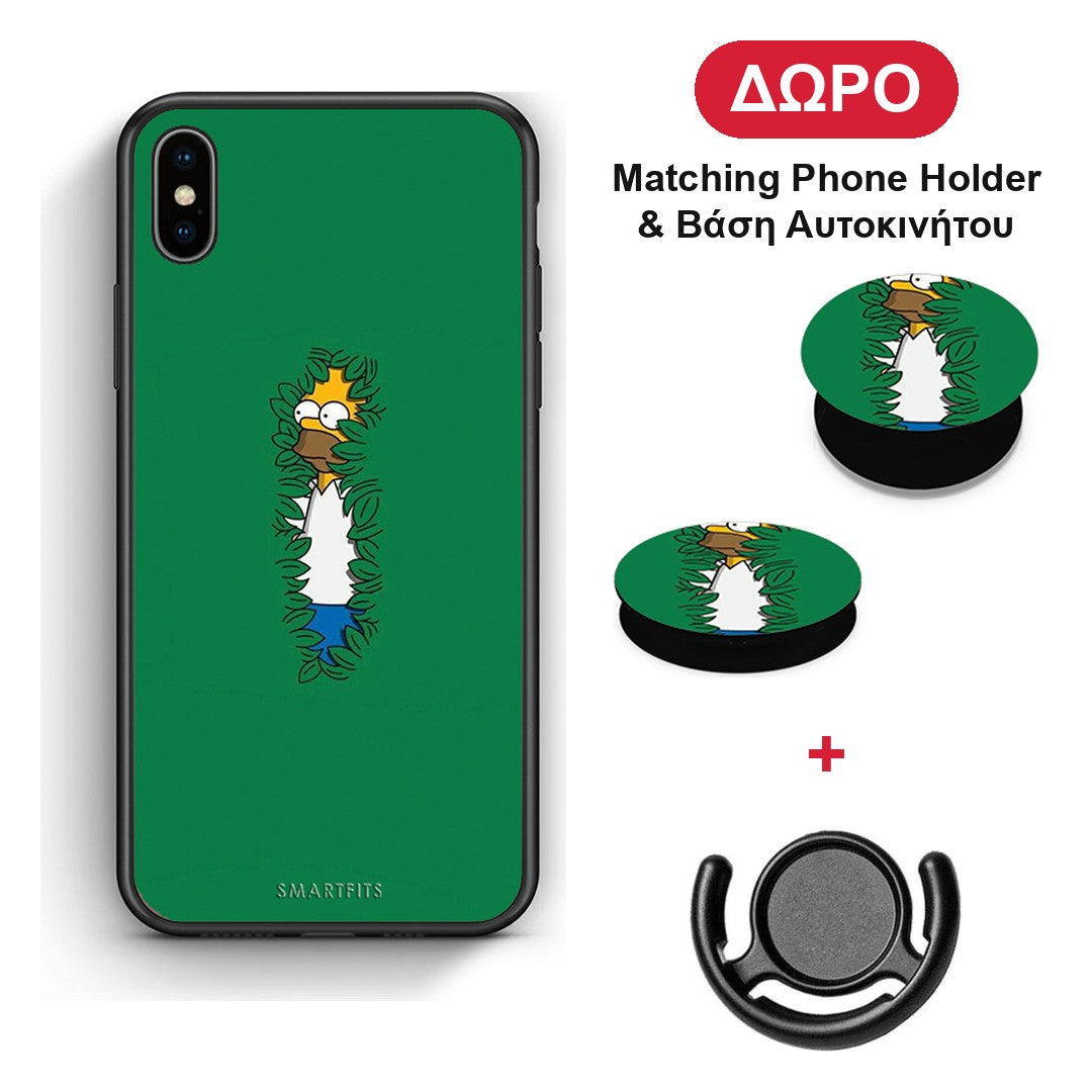 Bush Man - iPhone Xs Max θήκη + Δώρο Phone Holder & Βάση Αυτοκινήτου