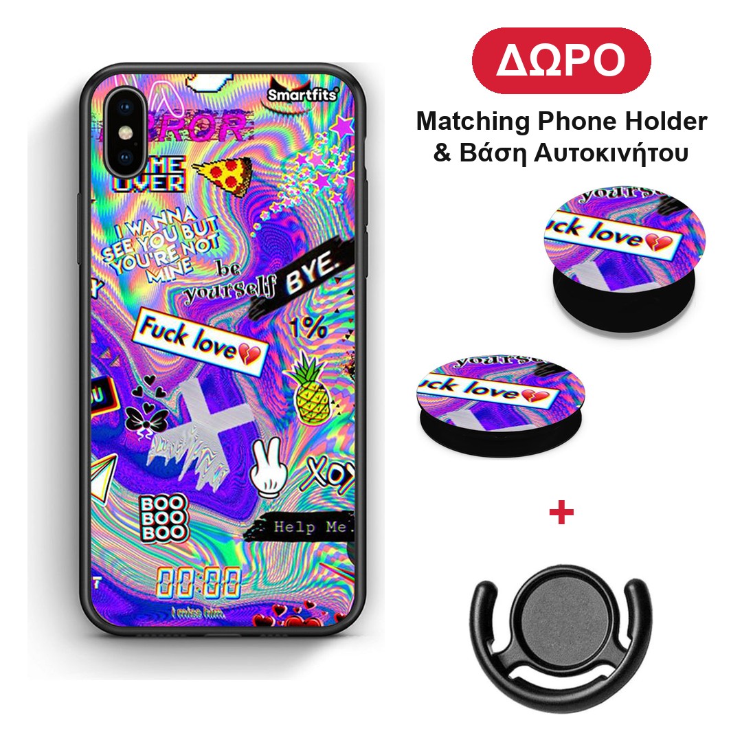 Game Over - iPhone Xs Max θήκη + Δώρο Phone Holder & Βάση Αυτοκινήτου
