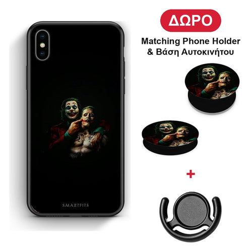 Hero Clown - iPhone Xs Max θήκη + Δώρο Phone Holder & Βάση Αυτοκινήτου