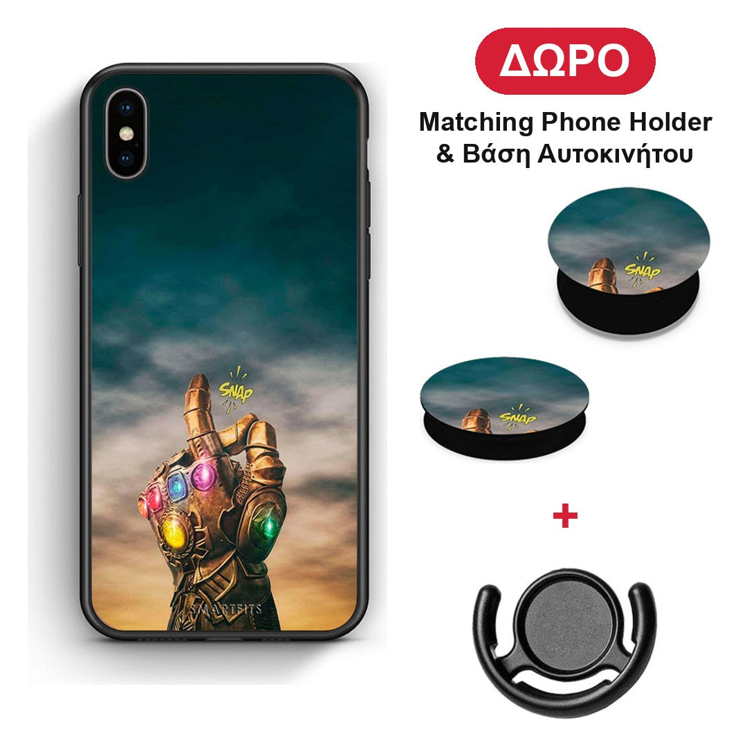 Infinity Snap - iPhone Xs Max θήκη + Δώρο Phone Holder & Βάση Αυτοκινήτου