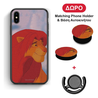 Lion Love 1 - iPhone Xs Max θήκη + Δώρο Phone Holder & Βάση Αυτοκινήτου
