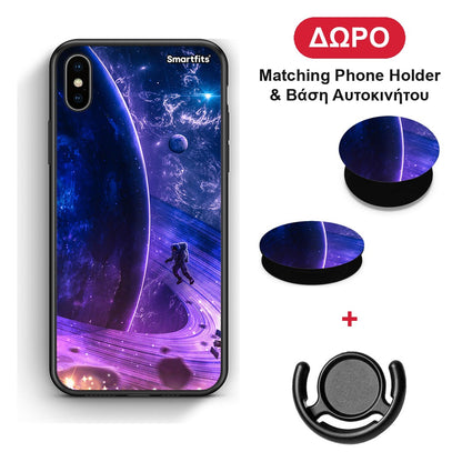 Lost Astronaut - iPhone Xs Max θήκη + Δώρο Phone Holder & Βάση Αυτοκινήτου