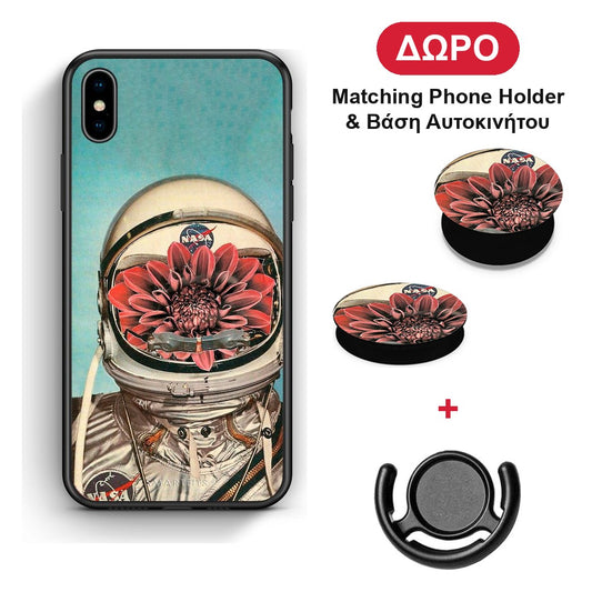 Nasa Bloom - iPhone Xs Max θήκη + Δώρο Phone Holder & Βάση Αυτοκινήτου