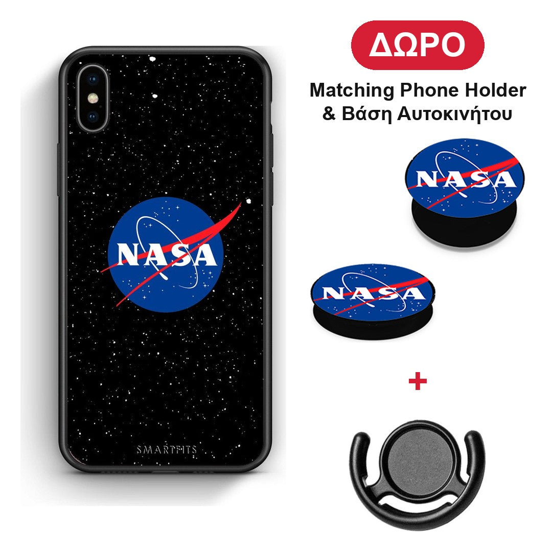 PopArt NASA - iPhone Xs Max θήκη + Δώρο Phone Holder & Βάση Αυτοκινήτου