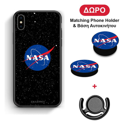 PopArt NASA - iPhone Xs Max θήκη + Δώρο Phone Holder & Βάση Αυτοκινήτου
