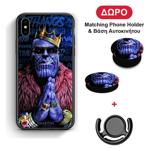 PopArt Thanos - iPhone Xs Max θήκη + Δώρο Phone Holder & Βάση Αυτοκινήτου