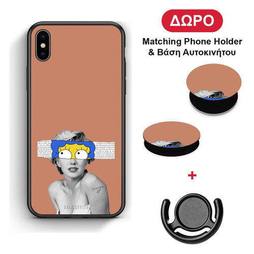 Sim Merilyn - iPhone Xs Max θήκη + Δώρο Phone Holder & Βάση Αυτοκινήτου