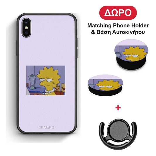 So Happy - iPhone Xs Max θήκη + Δώρο Phone Holder & Βάση Αυτοκινήτου