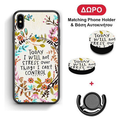 Stress Over - iPhone Xs Max θήκη + Δώρο Phone Holder & Βάση Αυτοκινήτου