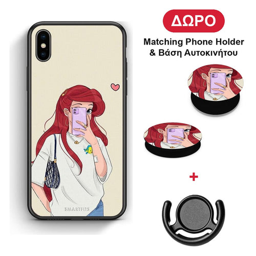Walking Mermaid - iPhone Xs Max θήκη + Δώρο Phone Holder & Βάση Αυτοκινήτου