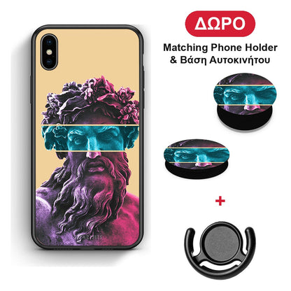 Zeus Art - iPhone Xs Max θήκη + Δώρο Phone Holder & Βάση Αυτοκινήτου