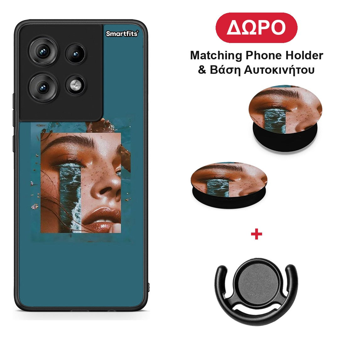 Cry An Ocean - Motorola Edge 50 θήκη + Δώρο Phone Holder & Βάση Αυτοκινήτου