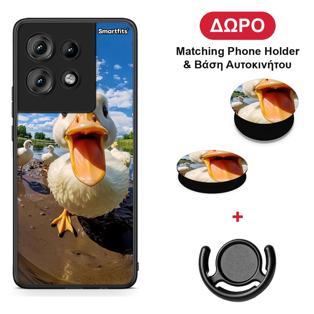 Duck Face - Motorola Edge 50 θήκη + Δώρο Phone Holder & Βάση Αυτοκινήτου