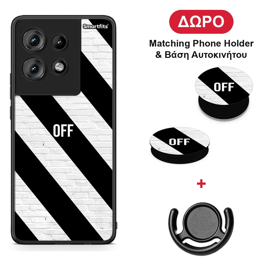 Get Off - Motorola Edge 50 θήκη + Δώρο Phone Holder & Βάση Αυτοκινήτου