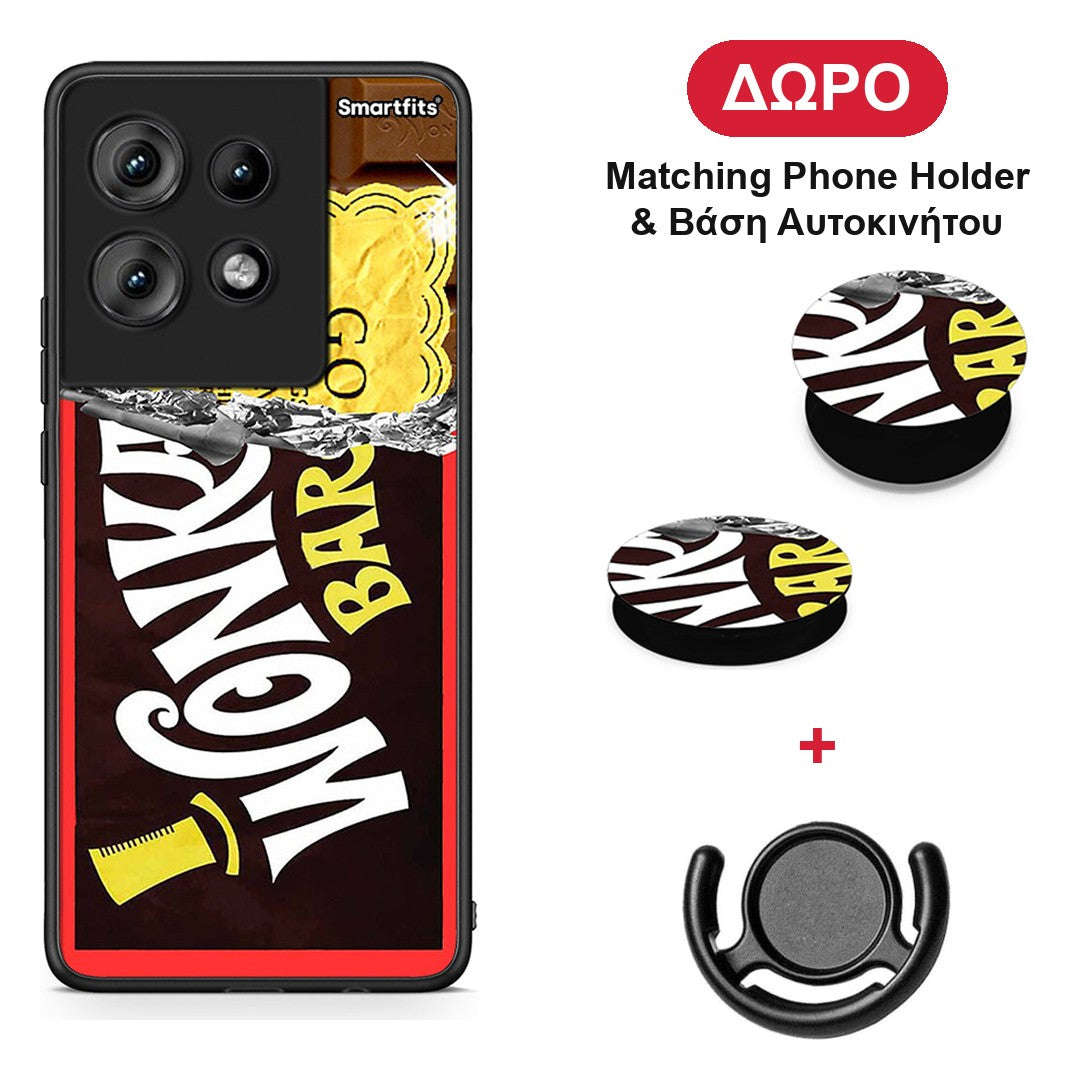 Golden Ticket - Motorola Edge 50 θήκη + Δώρο Phone Holder & Βάση Αυτοκινήτου