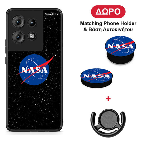 PopArt NASA - Motorola Edge 50 θήκη + Δώρο Phone Holder & Βάση Αυτοκινήτου